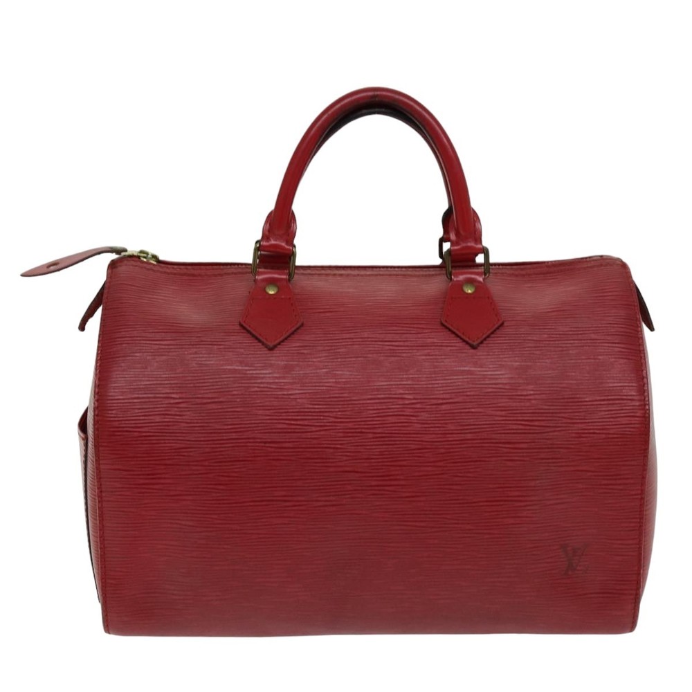 LOUIS VUITTON Epi Speedy 30 Hand Bag Castilian Red M43007 LV Auth 76072 - Picture 2 of 16